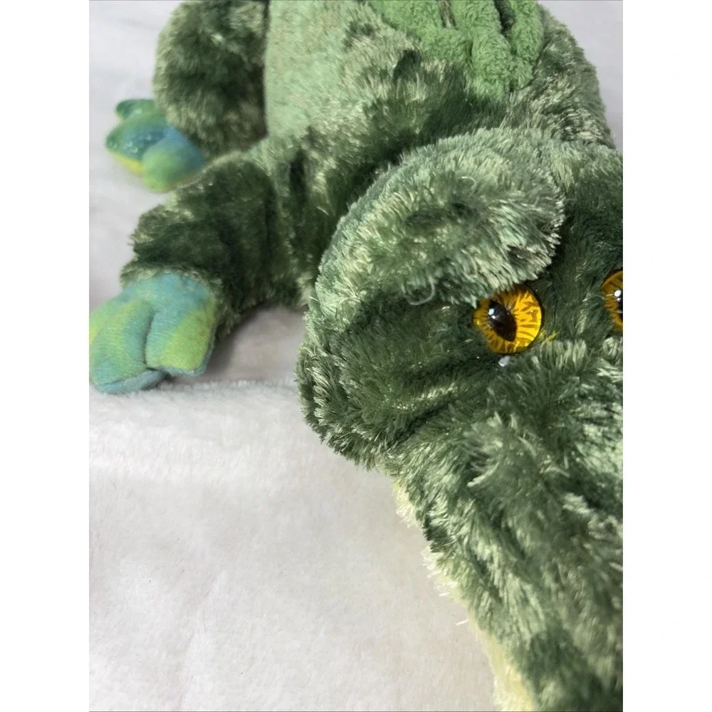 Vintage Aurora Green Alligator Plush Stuff Animal Collectible Retro Toy Kids 90s